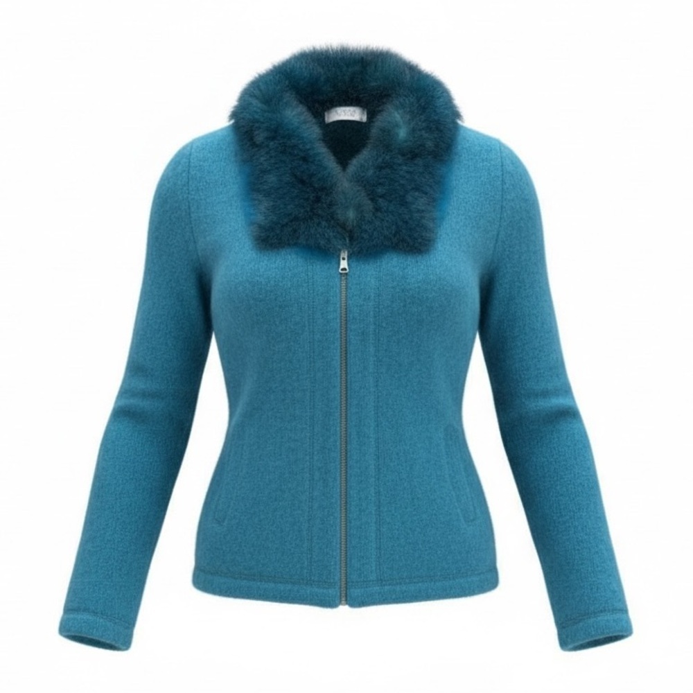 Luxury ✨ Koru New Zealand Dreamy Soft Possum Merino Silk Zip Cardigan ✨